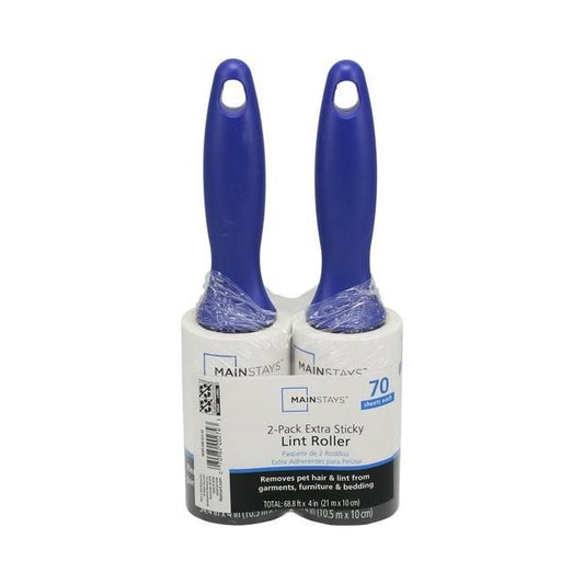 Mainstays Lint Roller, 70 Layer, 2-Pack