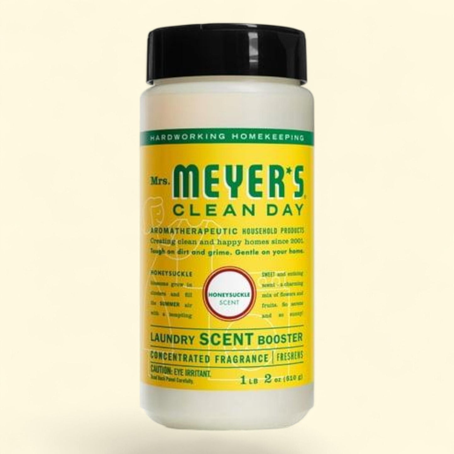 Mrs. Meyer's Clean Day Laundry Scent Booster, Honeysuckle, 18 Ounce