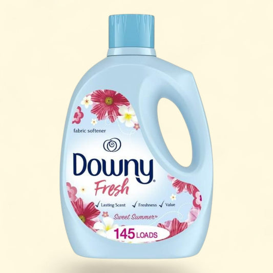 Downy Non-Concentrated Liquid Fabric Softener, Sweet Summer Scent, 125 fl oz