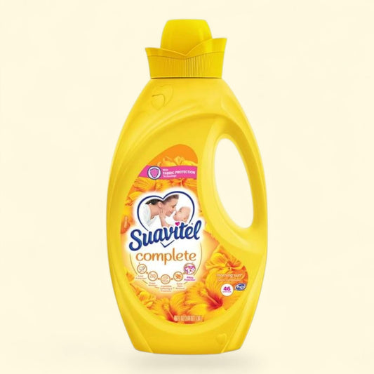 Suavitel Complete Liquid Fabric Softener and Conditioner, Morning Sun, 46 oz