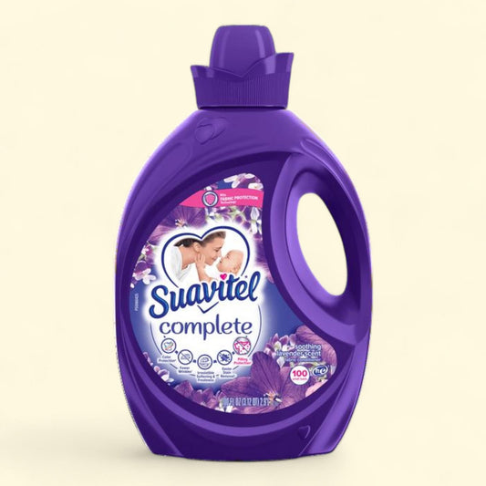 Suavitel Complete Liquid Fabric Softener and Conditioner, Soothing Lavender, 100 oz