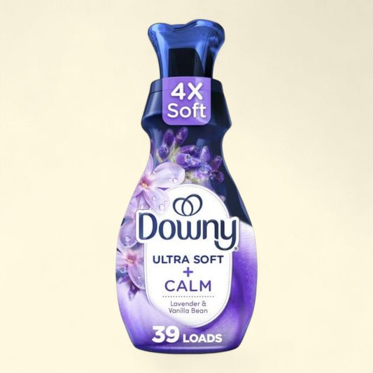 Downy Ultra Soft Fabric Softener Liquid, Calm, Lavender and Vanilla Bean, 26 fl oz