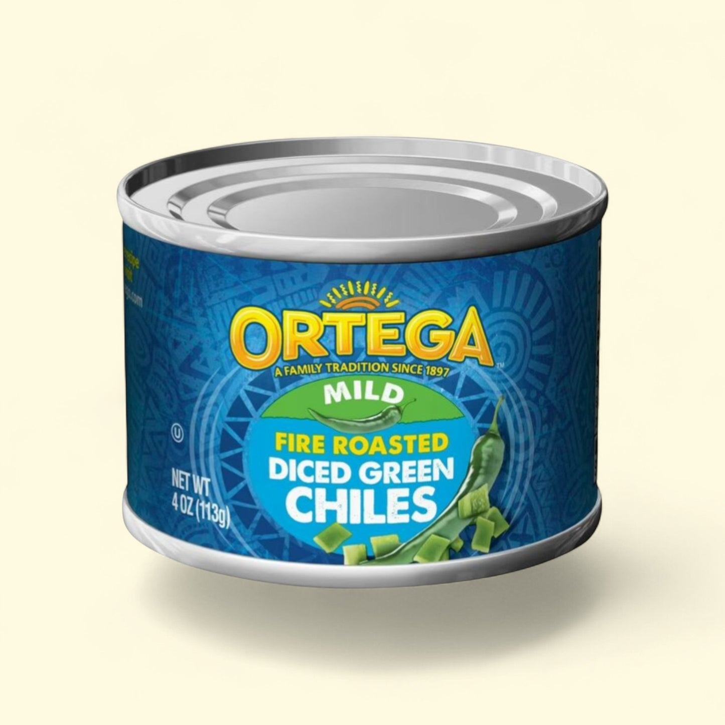 Ortega Fire Roasted Mild Diced Green Chiles, 4 oz — authentic US product shipped worldwide by Treatspree