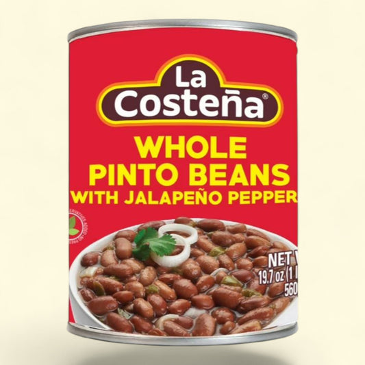 La Costena Whole Pinto Beans with Jalapenos, 15 oz