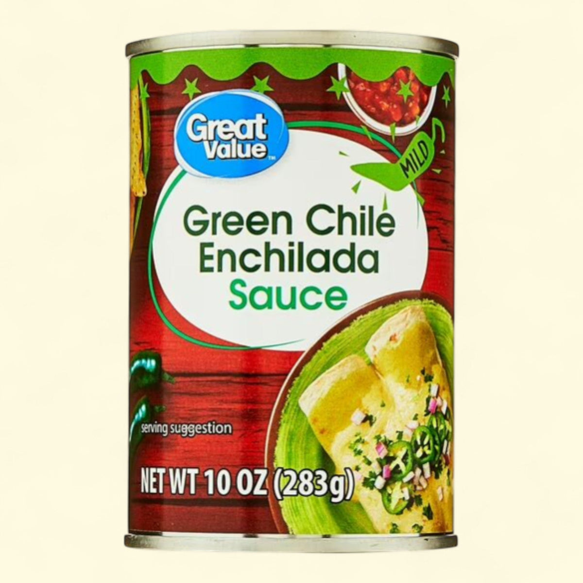 Great Value Green Chile Enchilada Sauce, Mild, 10 oz — authentic US product shipped worldwide by Treatspree