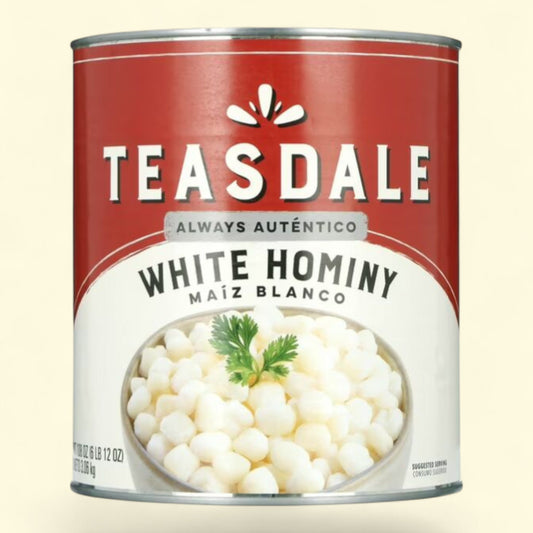 Teasdale Primera Calidad White Hominy, 108 oz