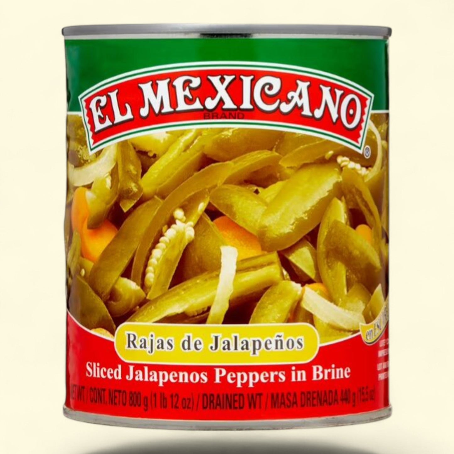El Mexicano Sliced Jalapeno Peppers, 28 oz