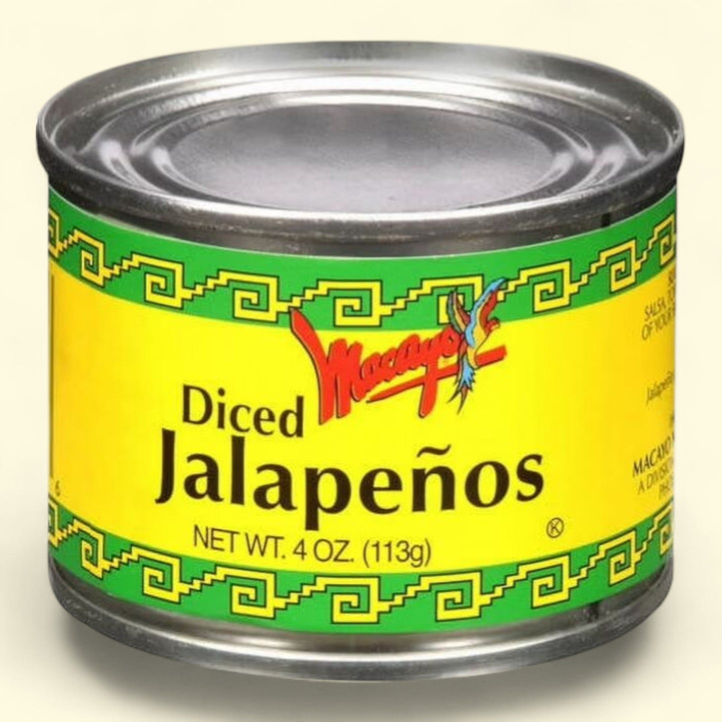 Macayo's Diced Green Jalapenos Can, 4oz