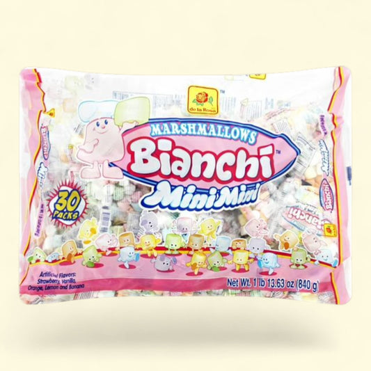 De La Rosa Bianchi Mini Rainbow Marshmallow Packets, 30 Count