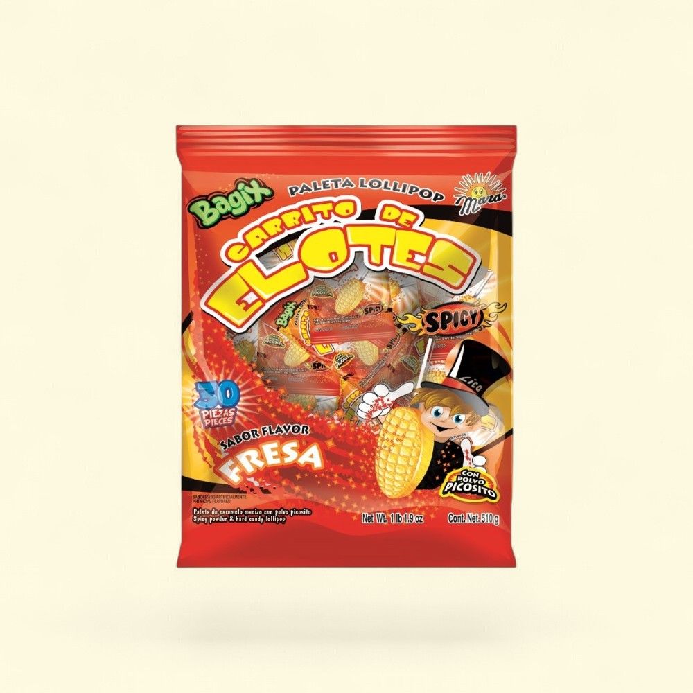 Dulces Mara Bagix Carrito de Elotes Fresa Candy — authentic US product shipped worldwide by Treatspree
