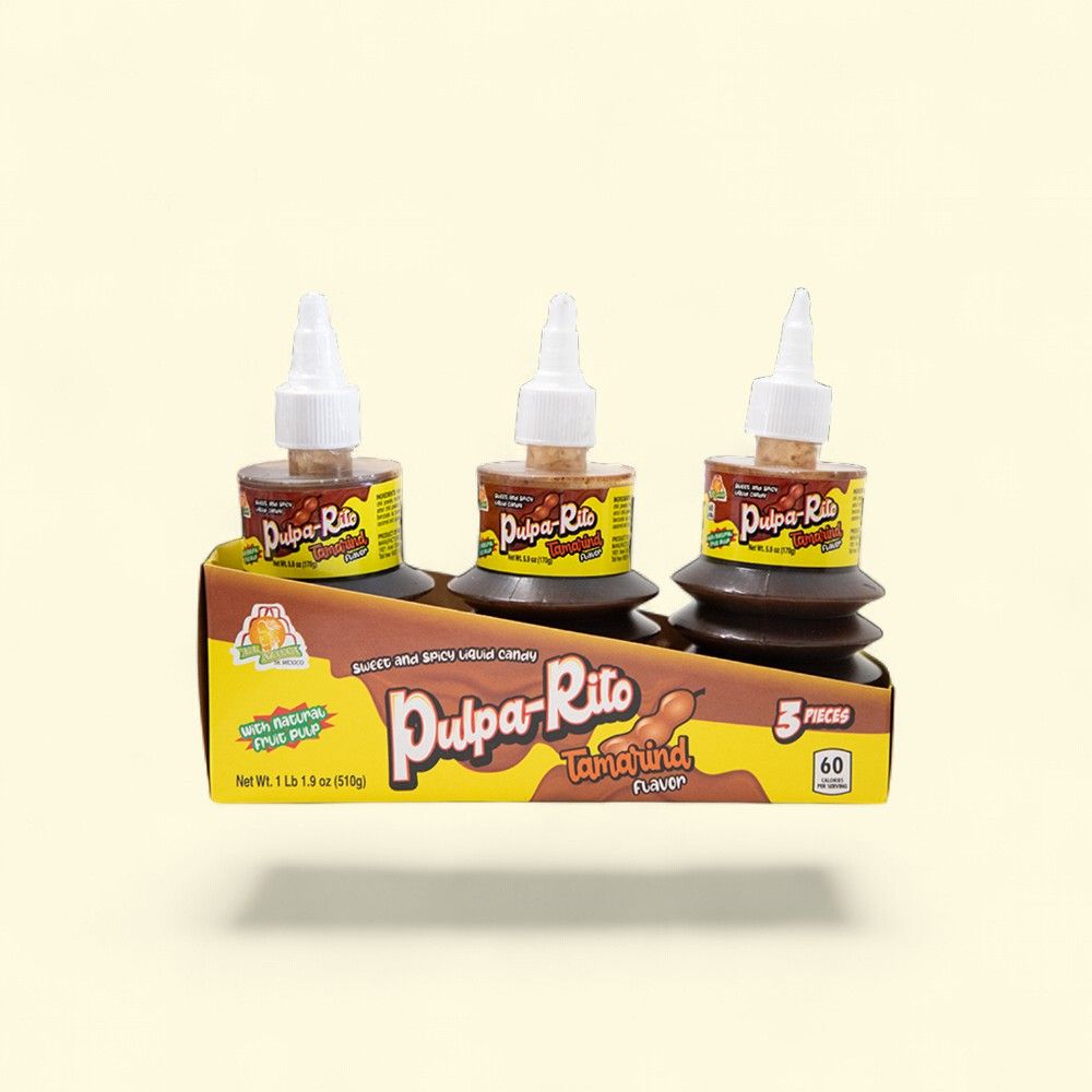 El Azteca Pulpa-Rito Tamarind Liquid Candy - 3 Pack — authentic US product shipped worldwide by Treatspree