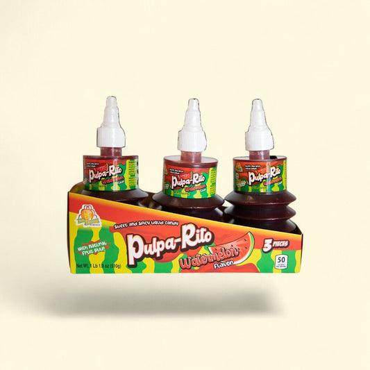 El Azteca Pulpa-Rito Watermelon Liquid Candy, 3 Count — authentic US product shipped worldwide by Treatspree