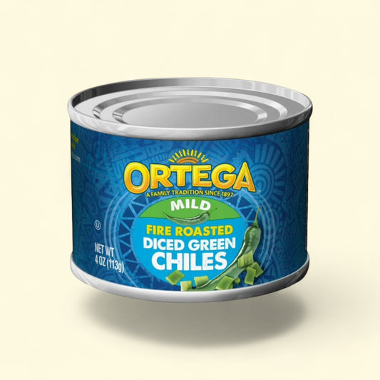 Ortega Diced Green Chiles, 4 oz — authentic US product shipped worldwide by Treatspree