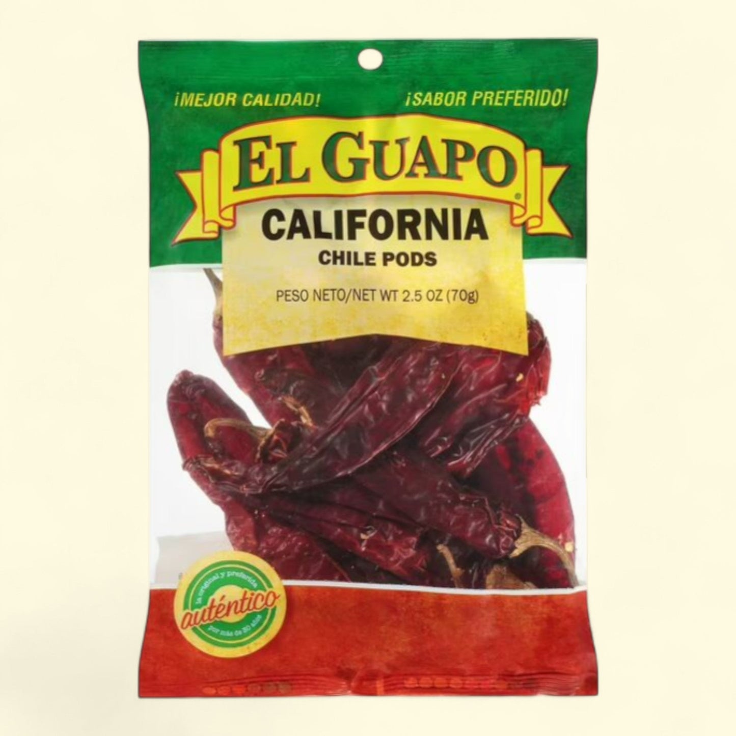 El Guapo Whole California Chili Pods, 2.5 oz