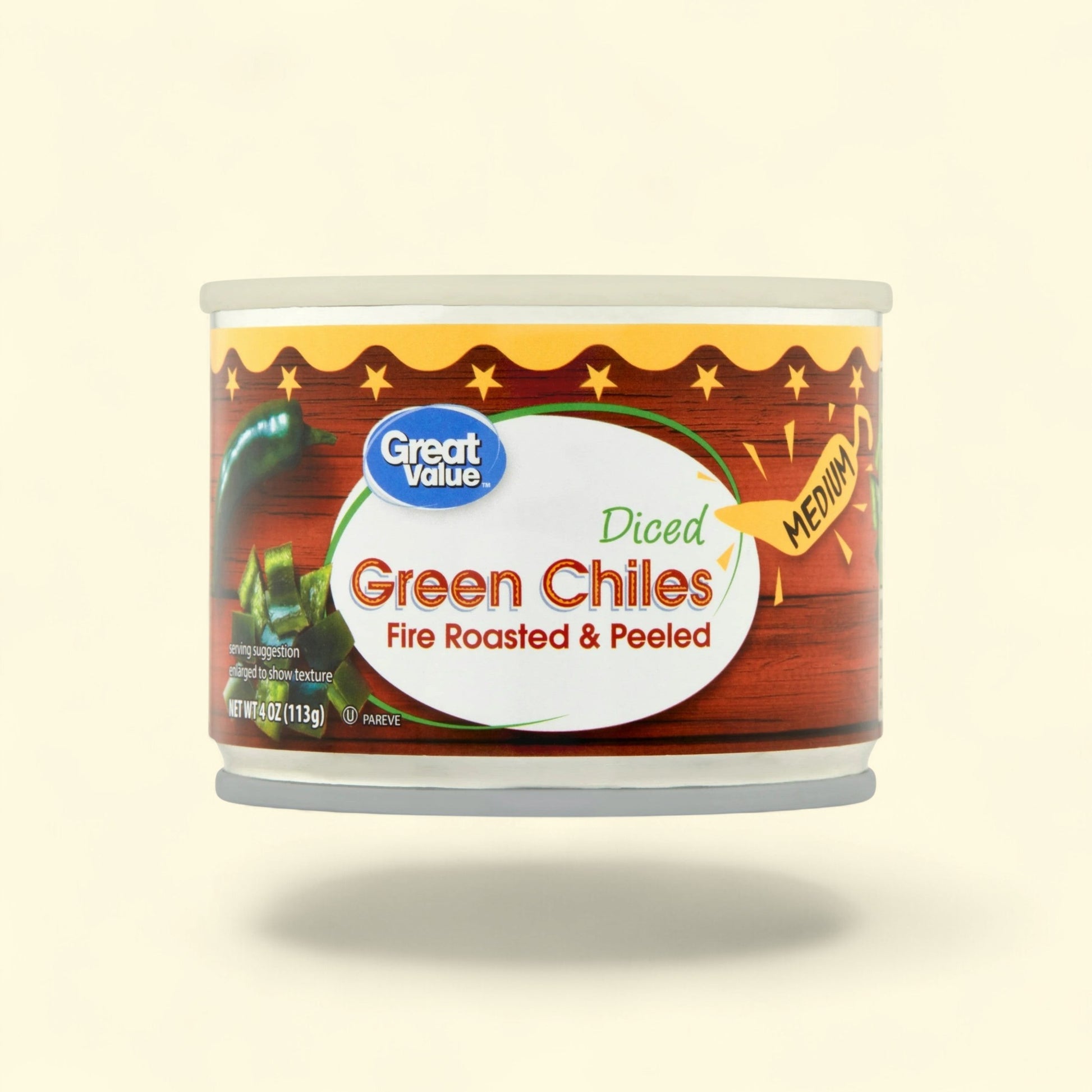 Great Value Medium Diced Green Chiles, 4 oz — authentic US product shipped worldwide by Treatspree
