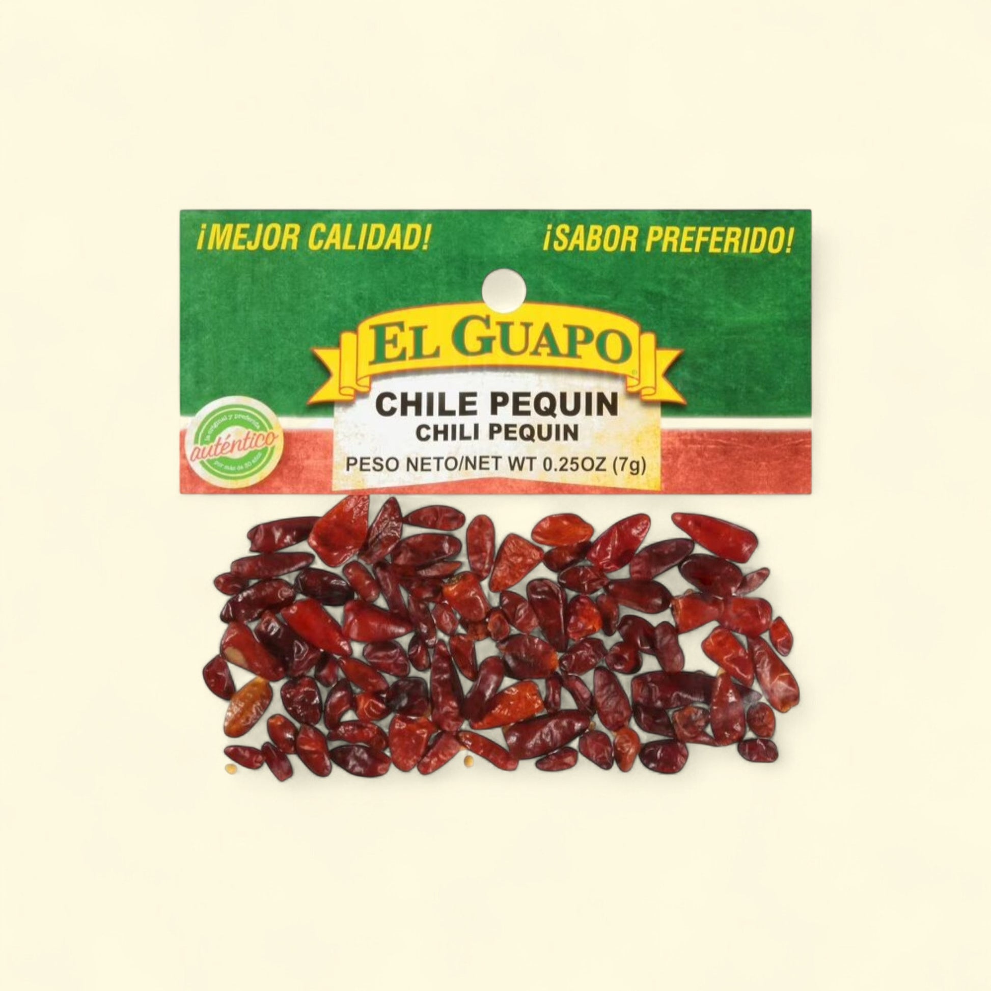 El Guapo Pequin Chili Peppers, 0.25 oz — authentic US product shipped worldwide by Treatspree