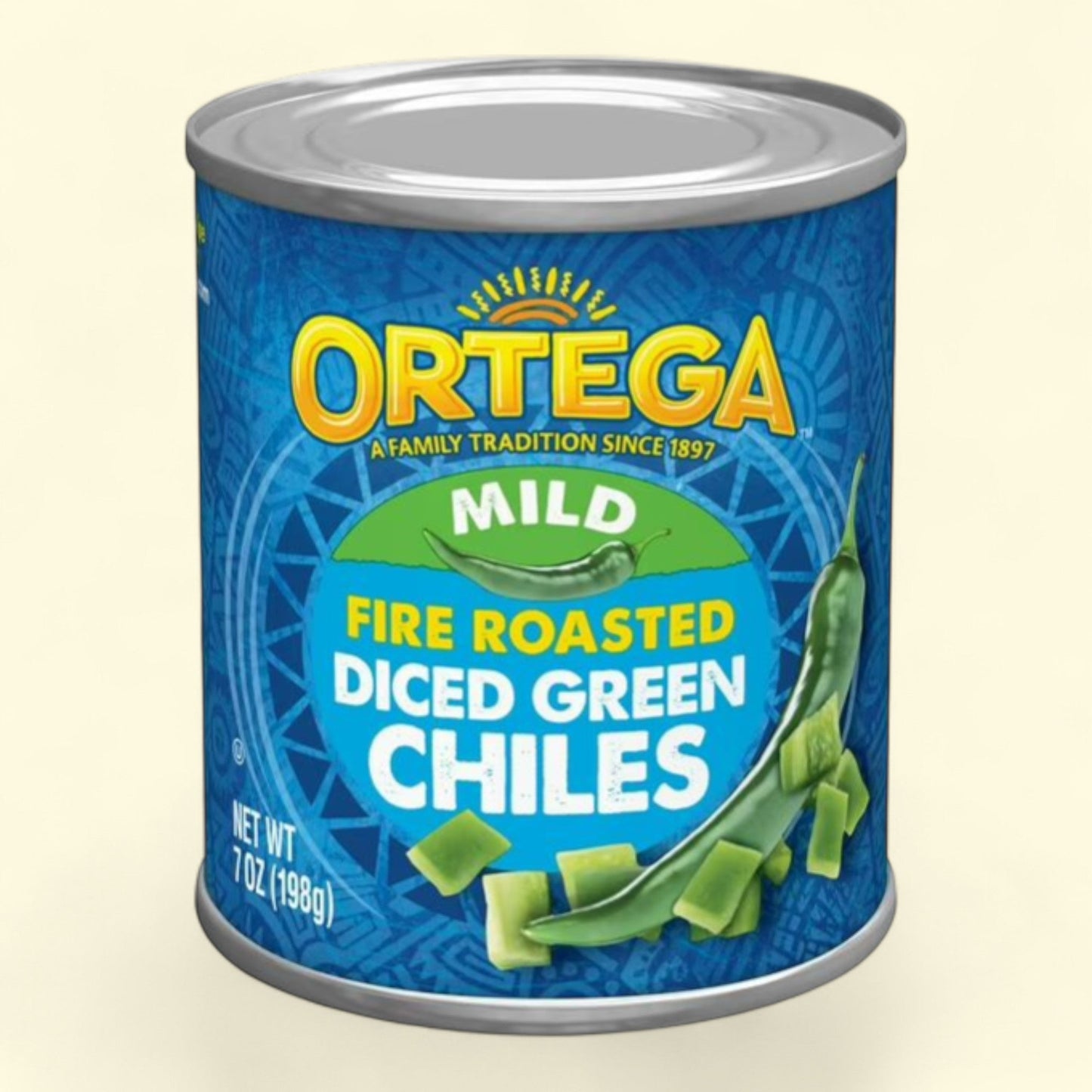 Ortega Fire Roasted Diced Green Chiles, 7 oz Can