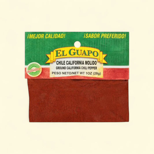 El Guapo Ground California Chili Pepper, 1 oz — authentic US product shipped worldwide by Treatspree