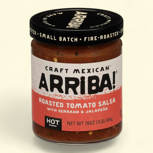 Arriba! Craft Mexican Hot Roasted Tomato Salsa, 16 oz