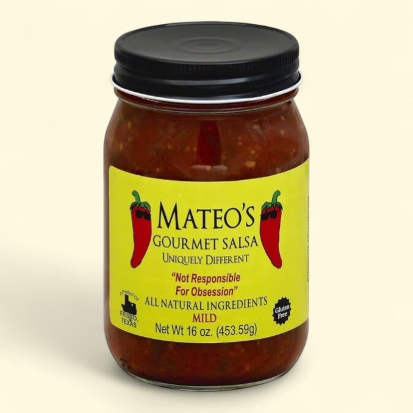 Mateo's Gourmet Salsa, 16 oz, Glass Jar