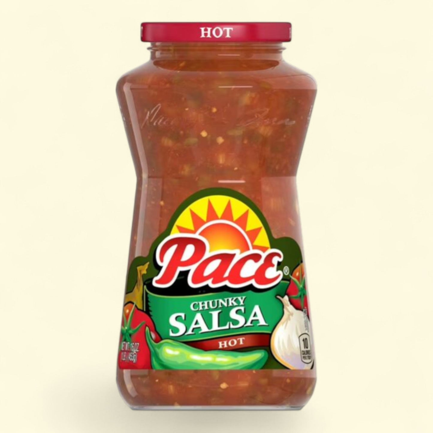 Pace Chunky Hot Salsa, 16 oz Jar