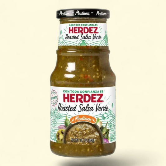 HERDEZ Roasted Salsa Verde Medium, 15.7 oz Jar