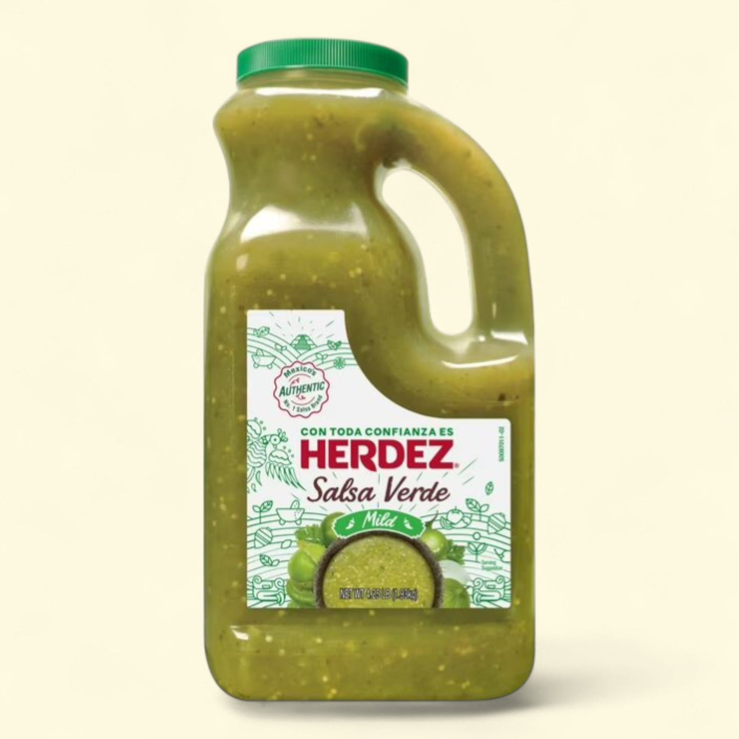 HERDEZ Salsa Verde Mild, Tortilla Chip Dip, 68 oz