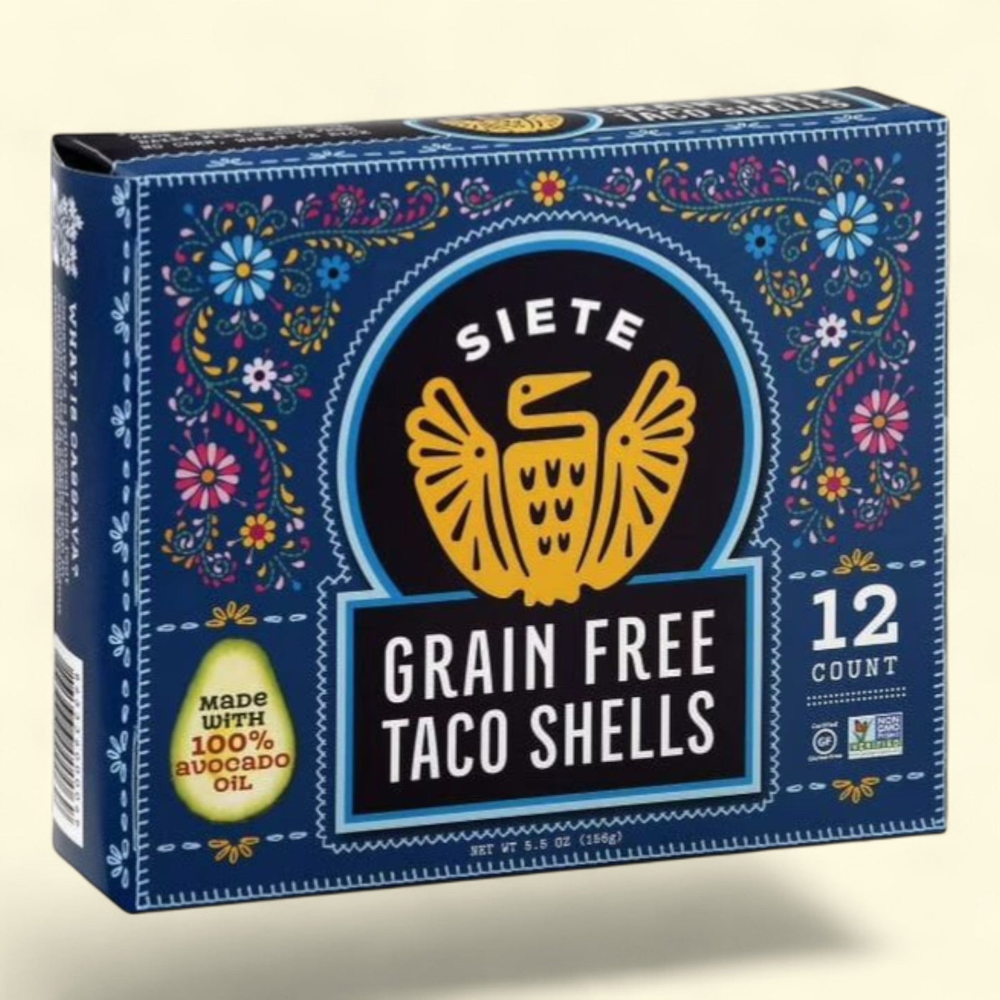 Siete Family Foods Crunchy Taco Shells, 12 Count