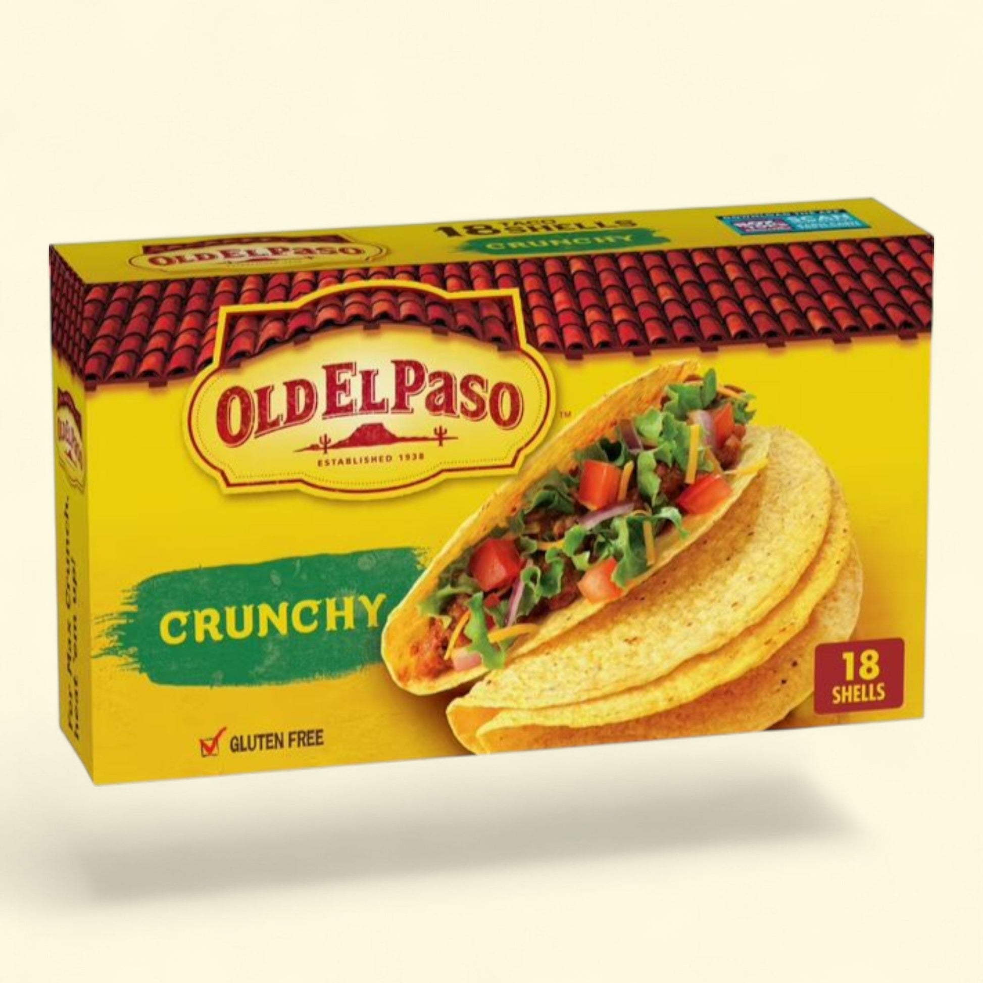 Old El Paso Crunchy Taco Shells, 18 Ct., 6.89 oz. — authentic US product shipped worldwide by Treatspree