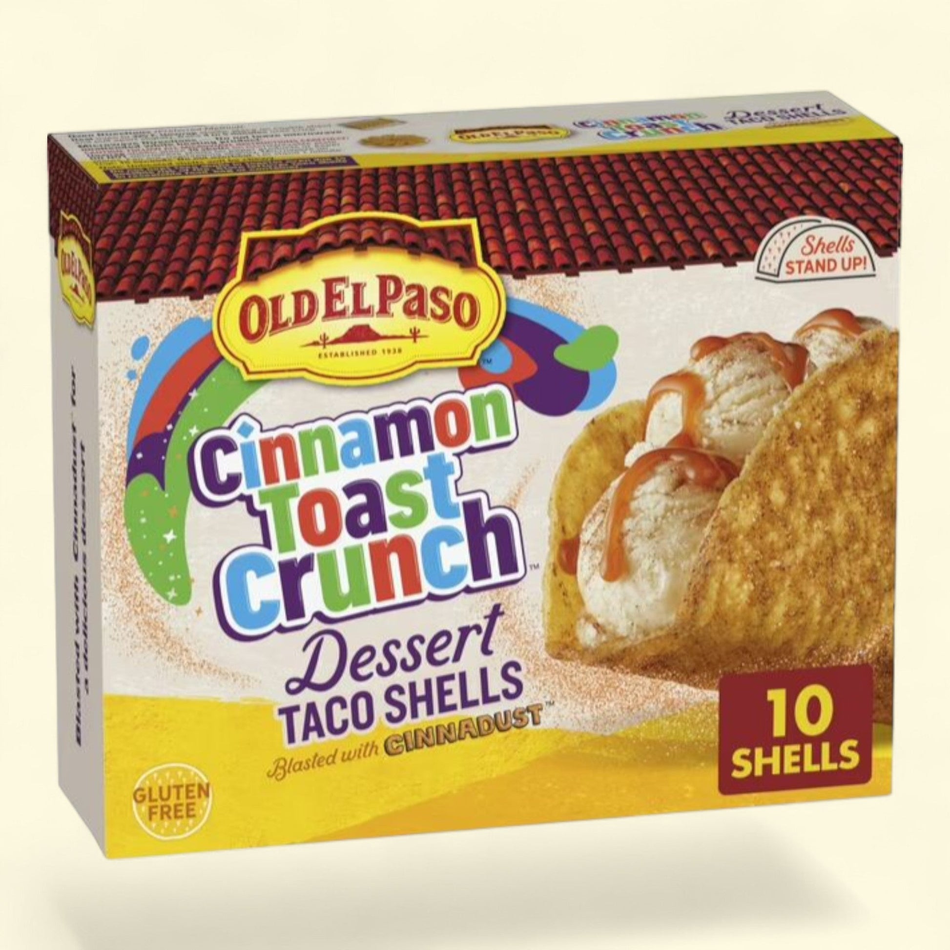 Old El Paso Stand 'N Stuff Cinnamon Toast Crunch Dessert Taco Shell... — authentic US product shipped worldwide by Treatspree