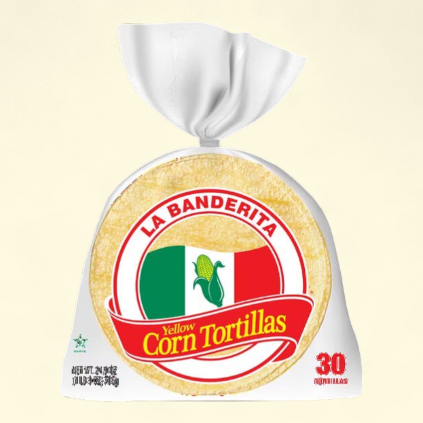 La Banderita Yellow Corn Tortilla, 30 Count — authentic US product shipped worldwide by Treatspree