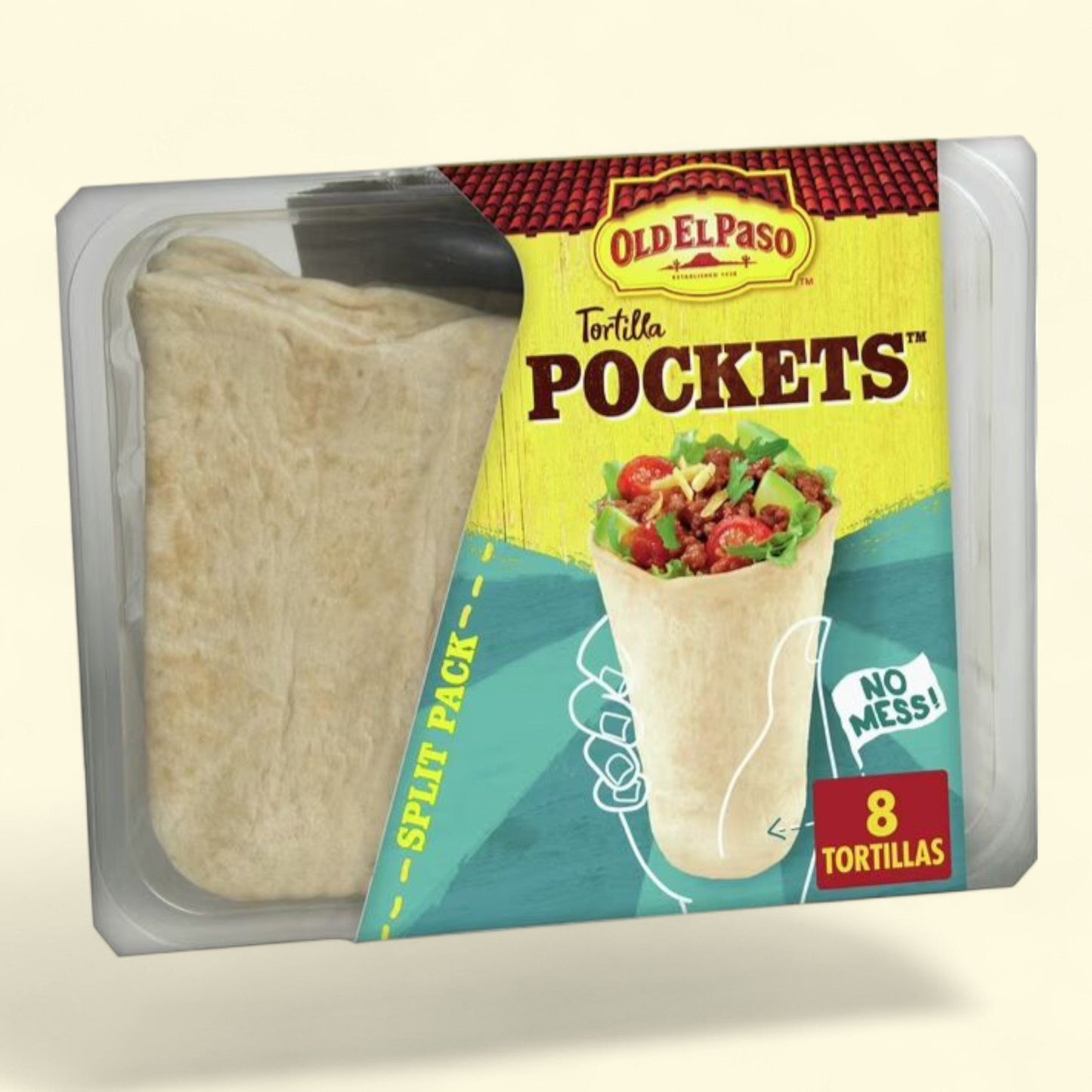 Old El Paso Flour Tortilla Pockets, 8 Pockets, 8.4 oz. — authentic US product shipped worldwide by Treatspree
