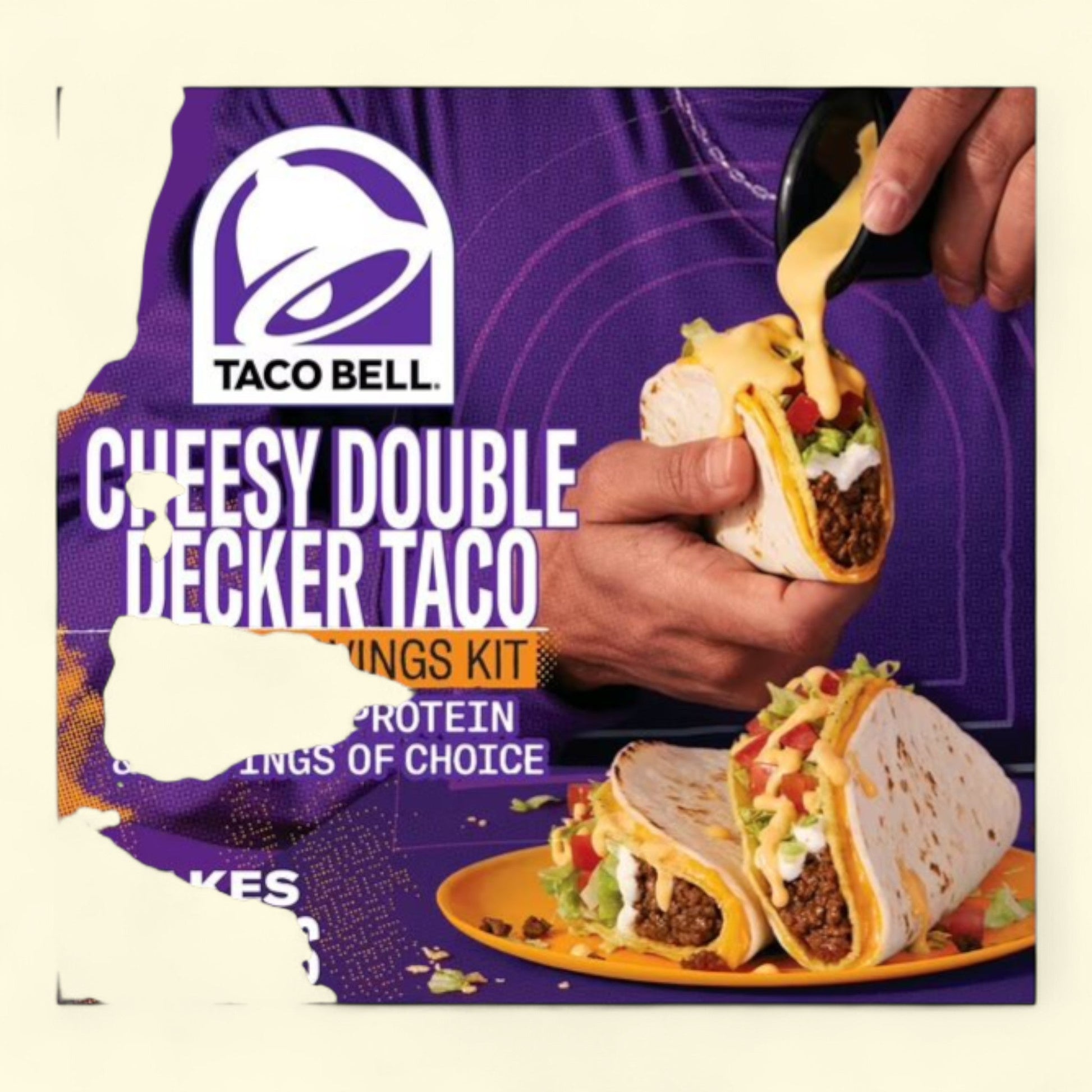 Taco Bell Cheesy Double Decker Taco Cravings Kit, 14 oz — authentic US product shipped worldwide by Treatspree