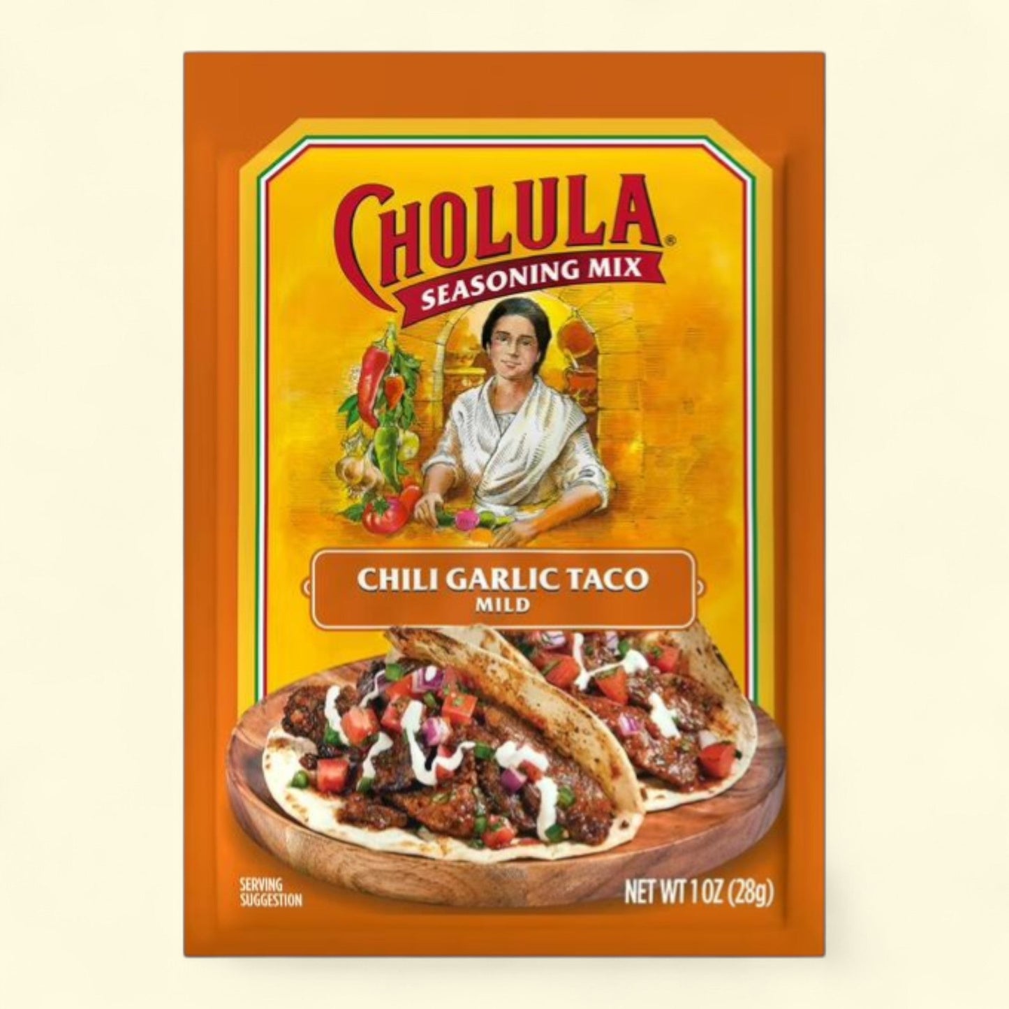 Cholula Chili Garlic Taco Mild Recipe Mix, 1 oz