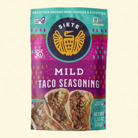 Assaisonnement pour tacos Siete, version douce, 37 g