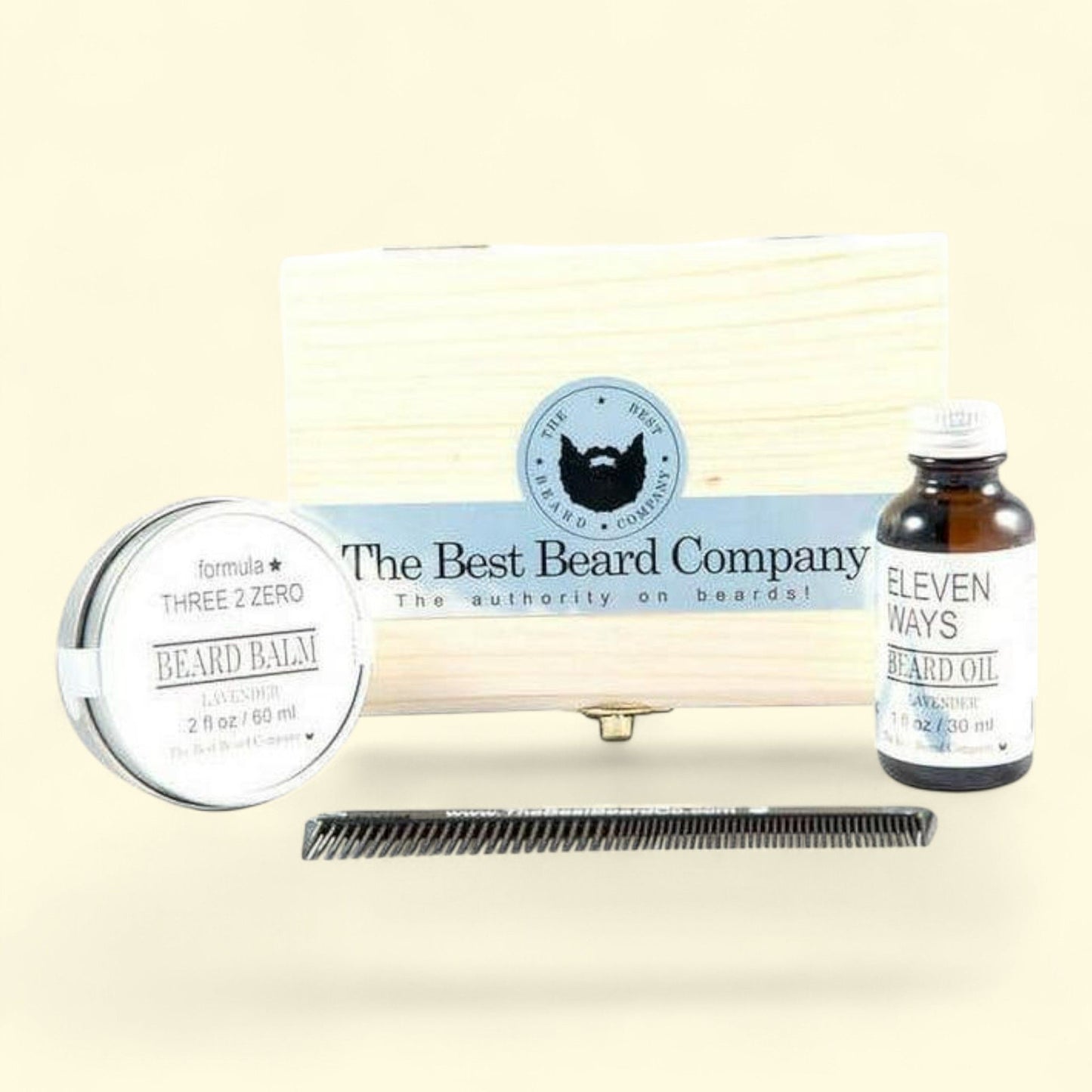 The Best Beard Company Lavender Premium Grooming Kit, 4 pc