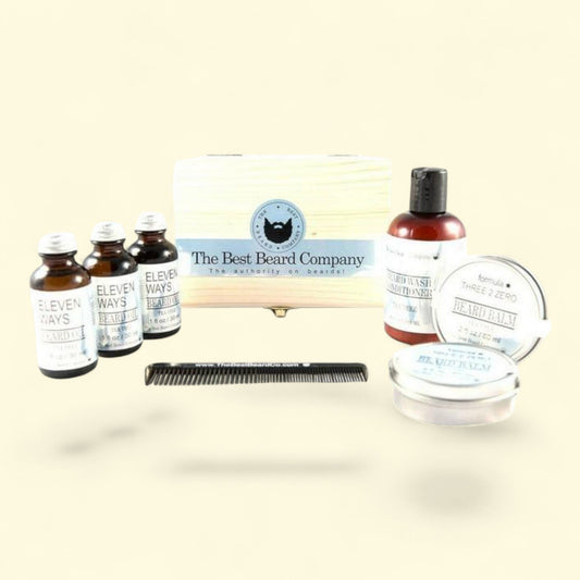 The Best Beard Company Tea Tree Deluxe Grooming Kit, 9 pc