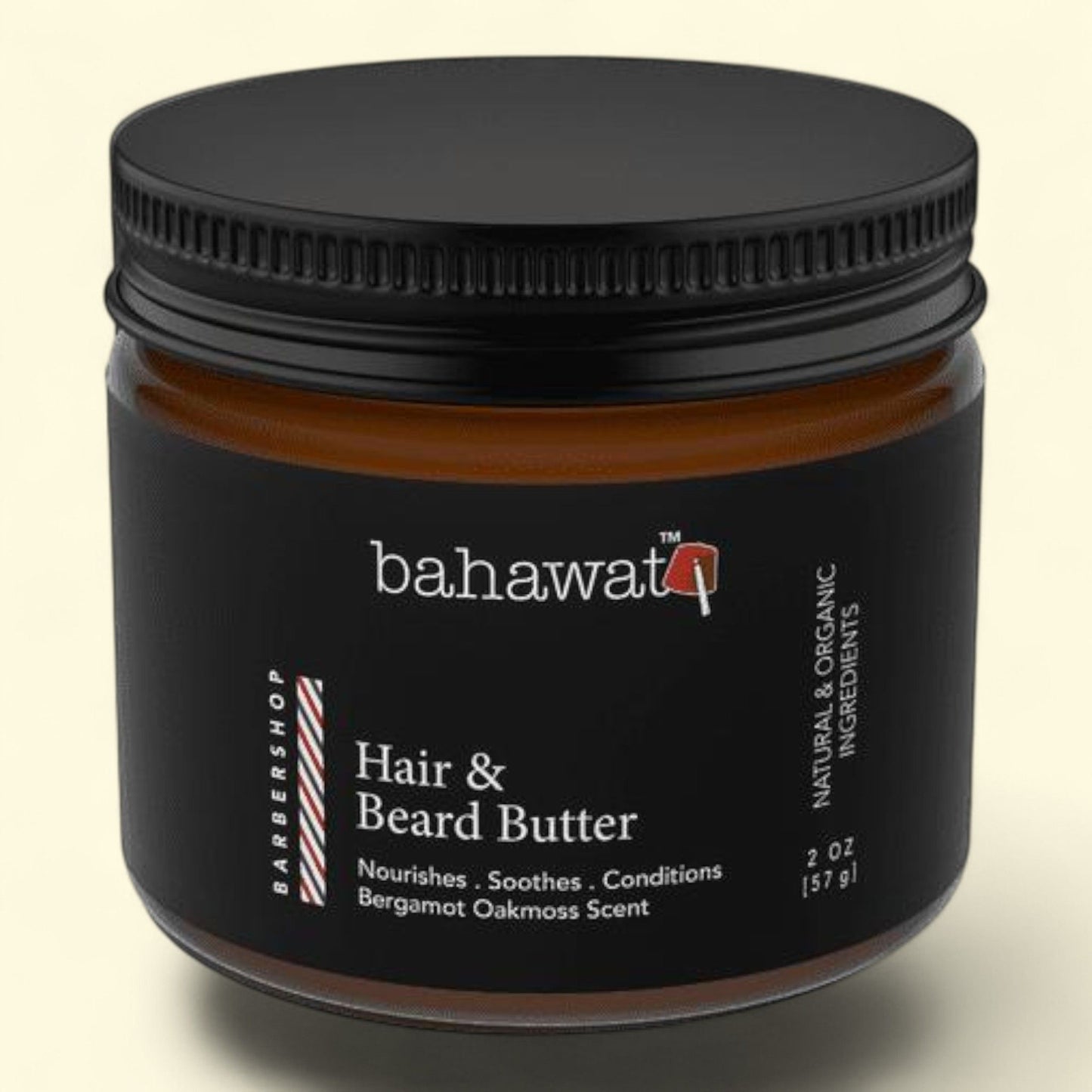 Bahawat Hair & Beard Butter, Barbershop, 2oz
