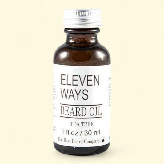 Huile à barbe au tea tree « Eleven Ways » de The Best Beard Company, 30 ml