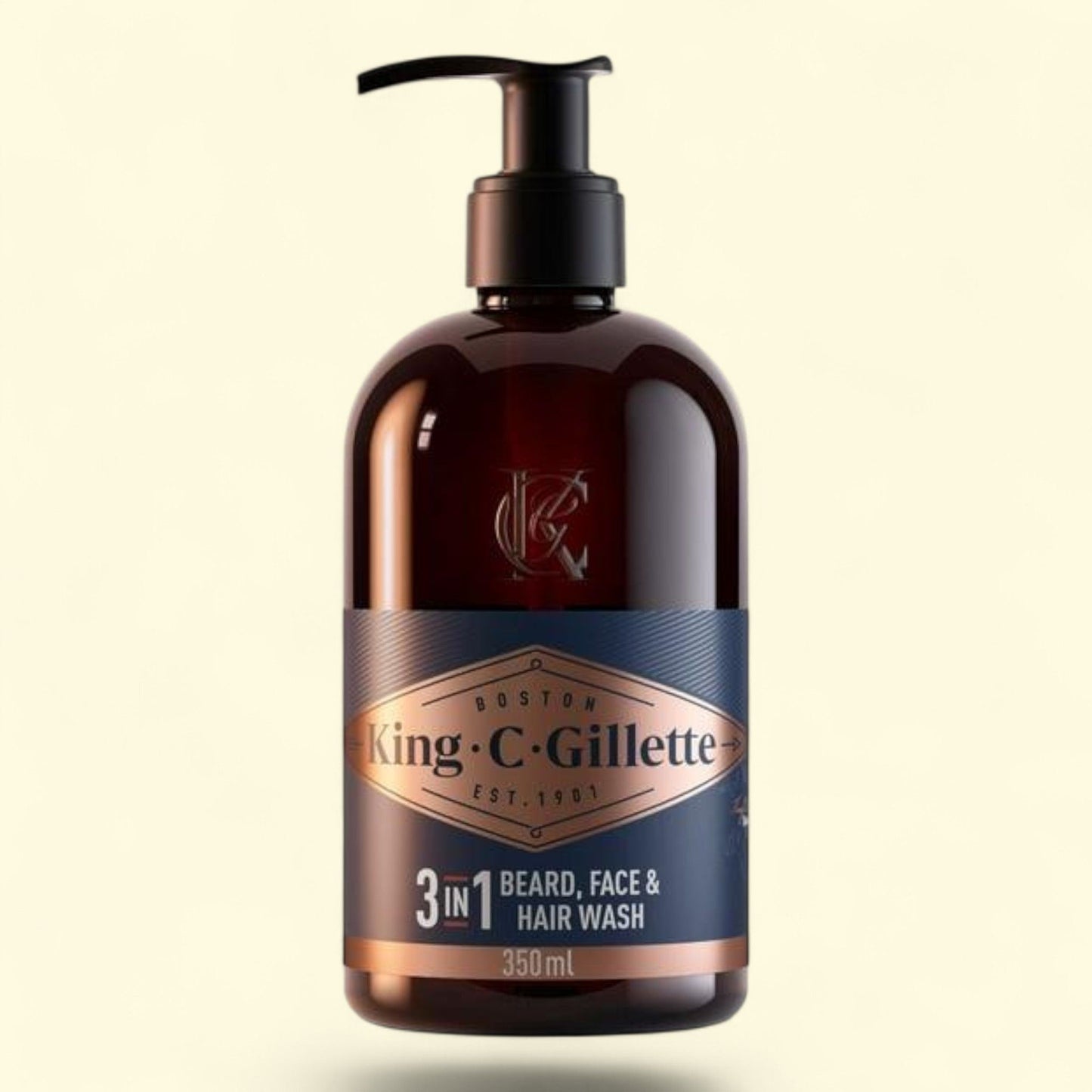 King C. Gillette Men's Beard and Face Wash, 11.8 Ounces