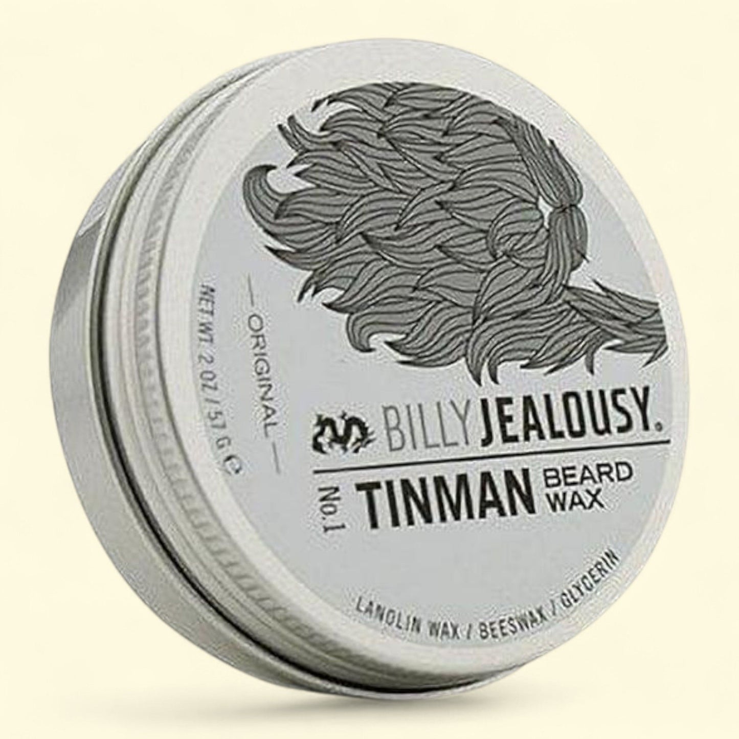 Billy Jealousy Tin Man Beard Wax, 2 Oz