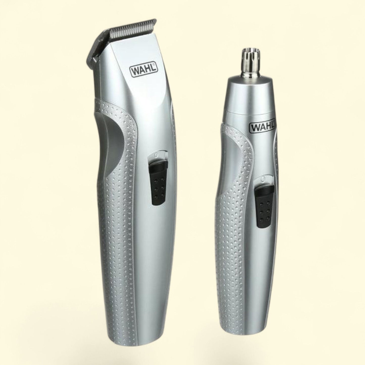 Wahl Mustache Men's Multi-Groomer, Battery Beard Trimmer, Silver, 12pc