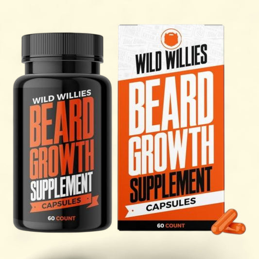 Wild Willies - Complément alimentaire pour la pousse de la barbe, 60 gélules