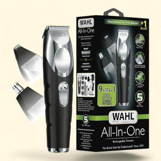 Wahl Beard and Body Grooming Kit for Men, Lithium Trimmer, 3025773, 9in1