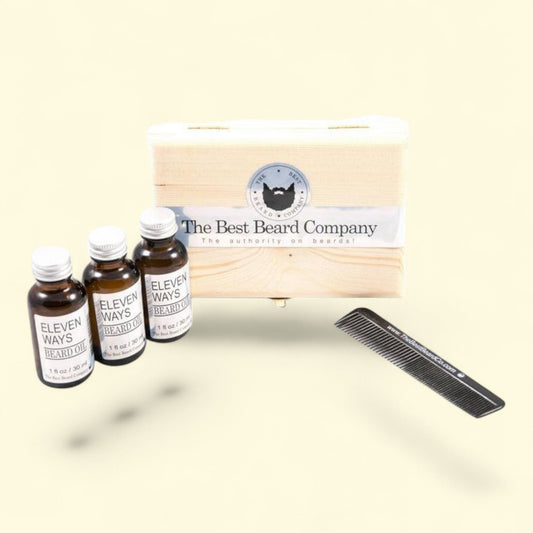 The Best Beard Company, Triple Bundle Beard Grooming Kit, 5 pc
