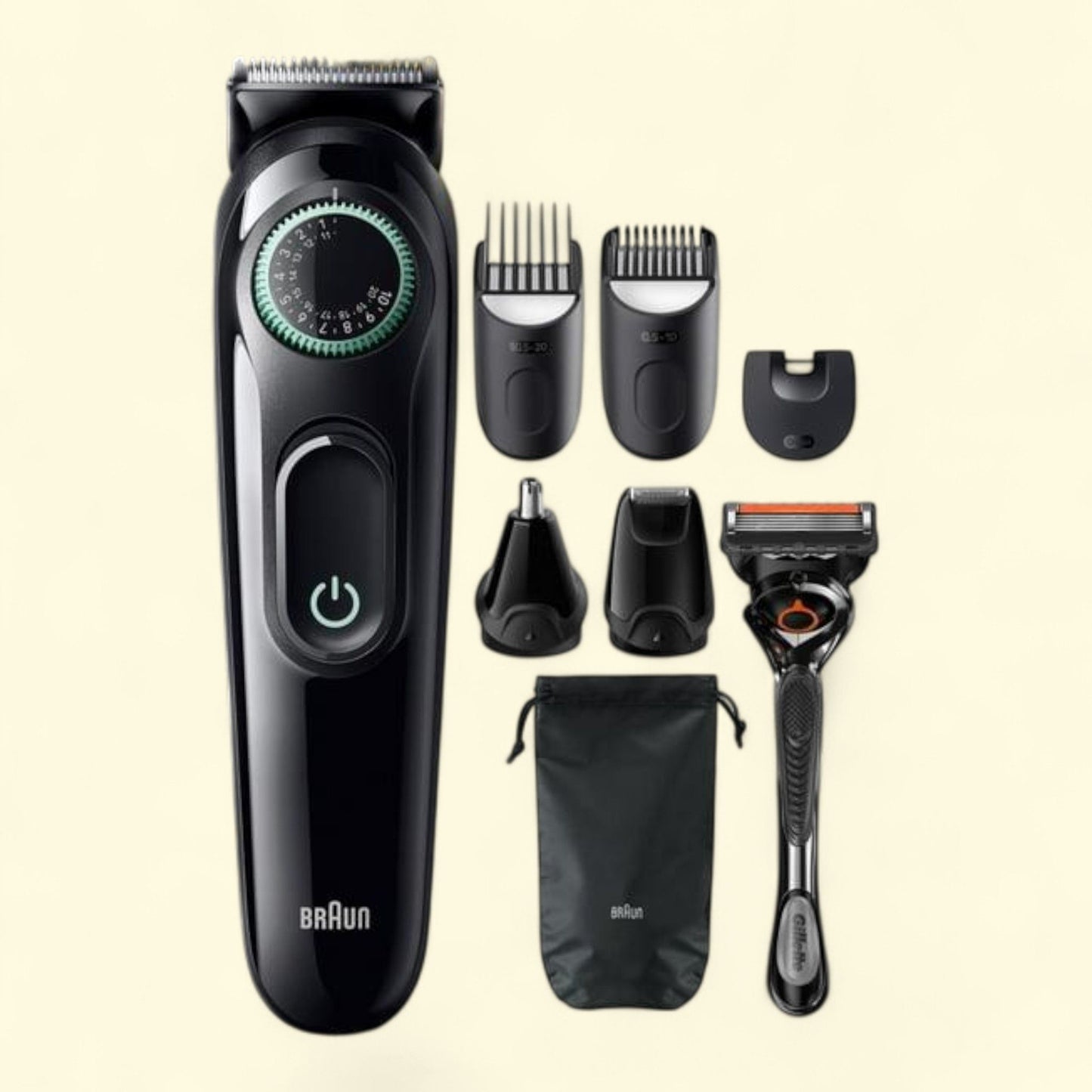 Braun Series 3 3470 Electric Grooming Kit, 8-in-1, Beard Trimmer, Men