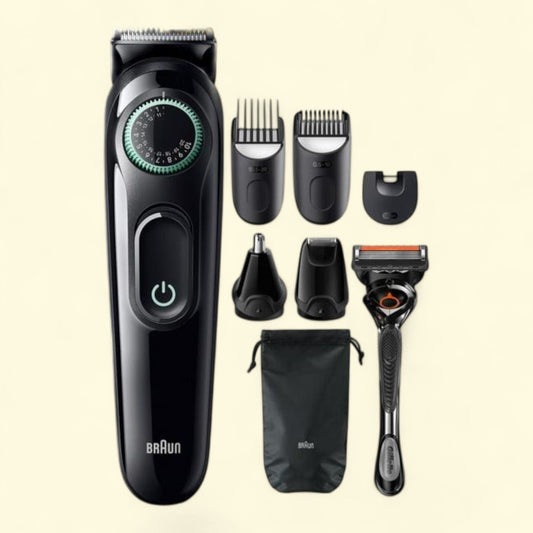 Braun Series 3 3470 Electric Grooming Kit, 8-in-1, Beard Trimmer, Men