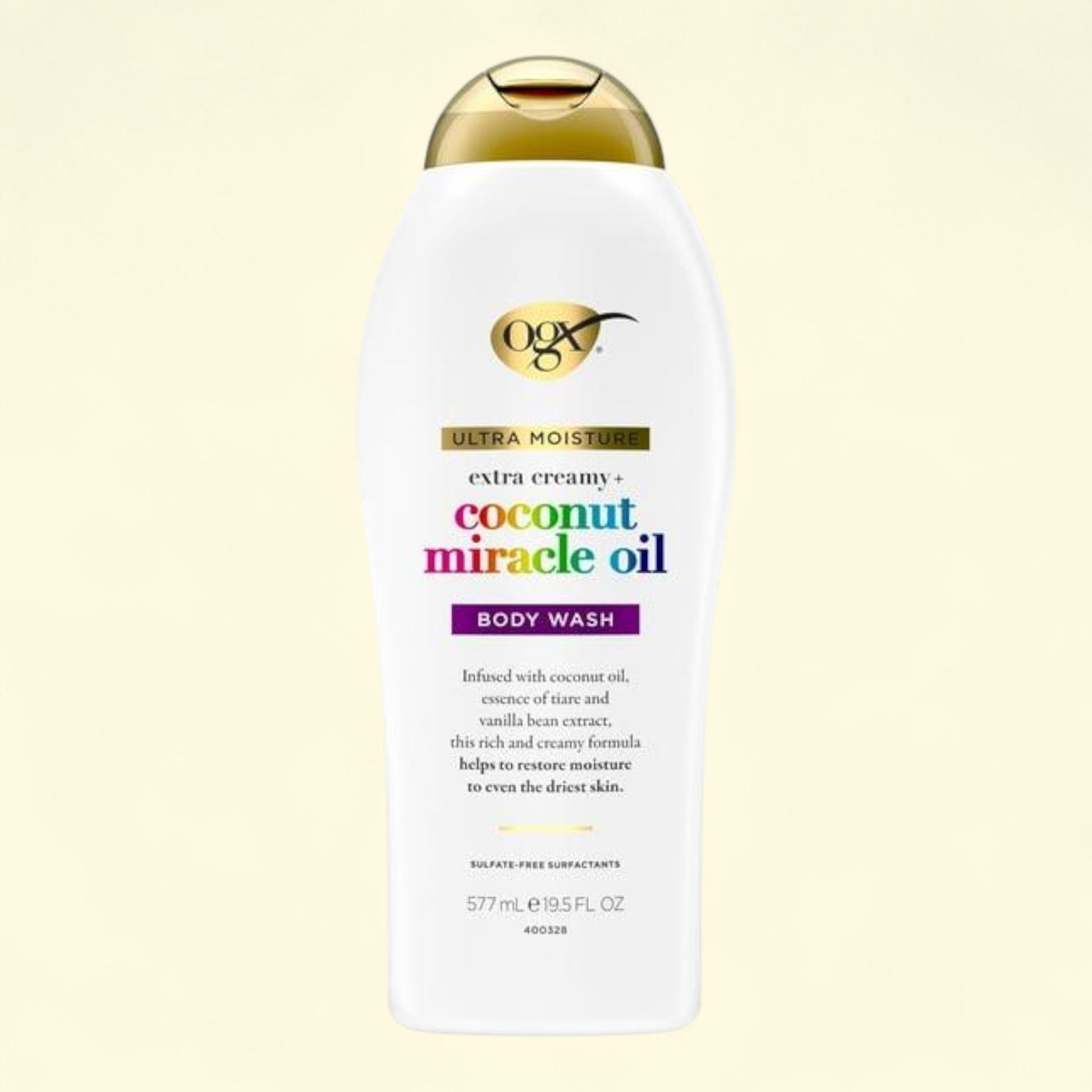 OGX Coconut Miracle Oil Body Wash, 19.5 fl oz — authentic US product shipped worldwide by Treatspree