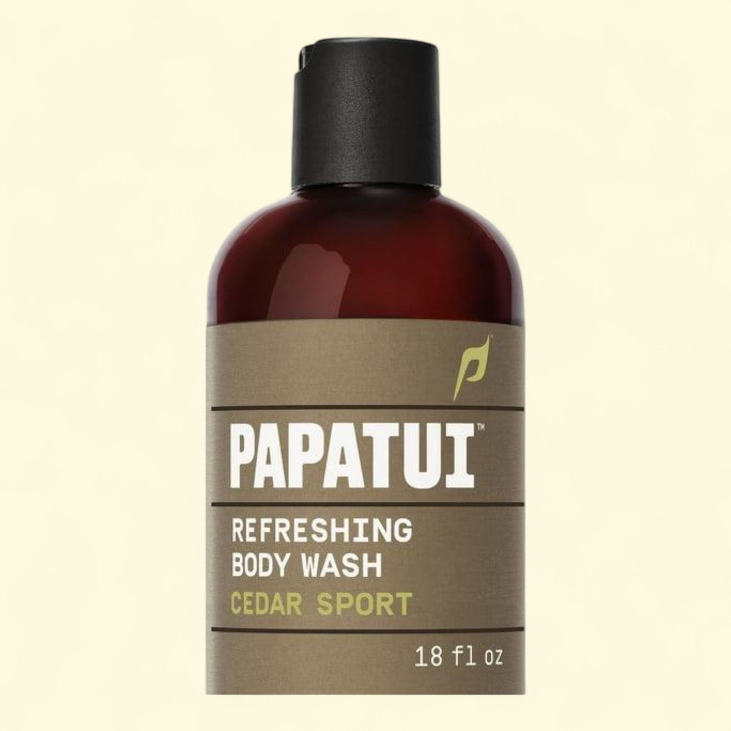 Papatui Men's Body Wash, Cedar Sport, 18 oz