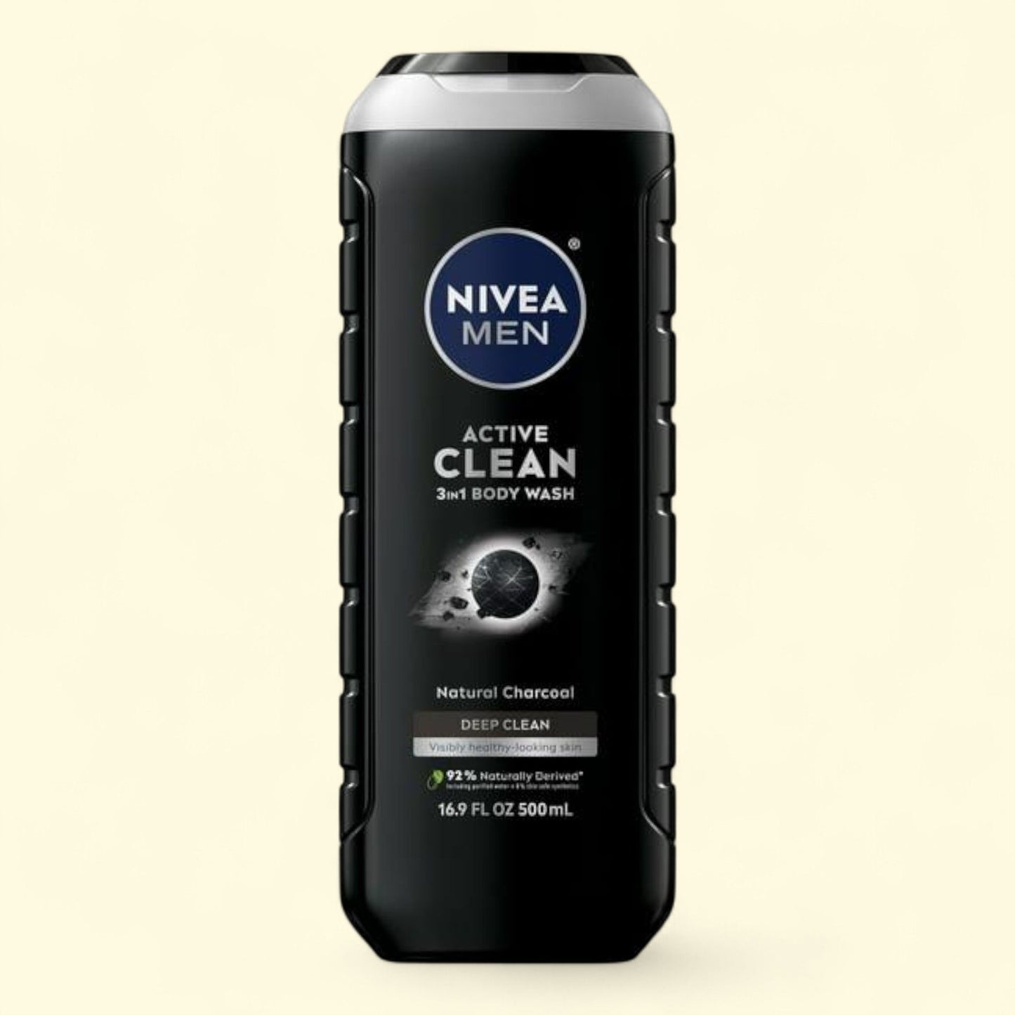 NIVEA MEN Active Clean 3-in-1 Body Wash, 16.9 fl oz